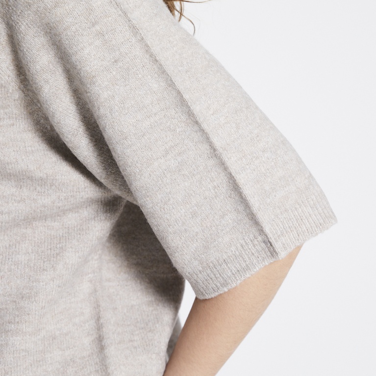 Basic knit tee "Knitted tee star"